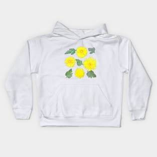 Flowers and Leaves Kids Hoodie